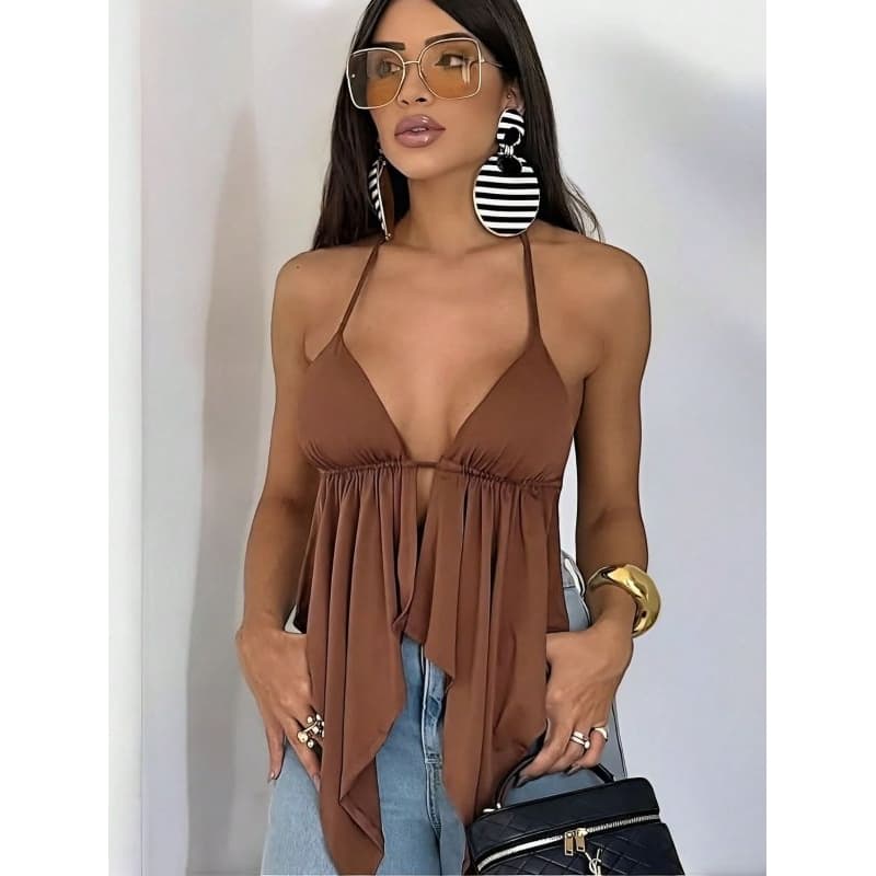 Cropped Bata Cortininha Frente Única Decote Aberto Boho Chic