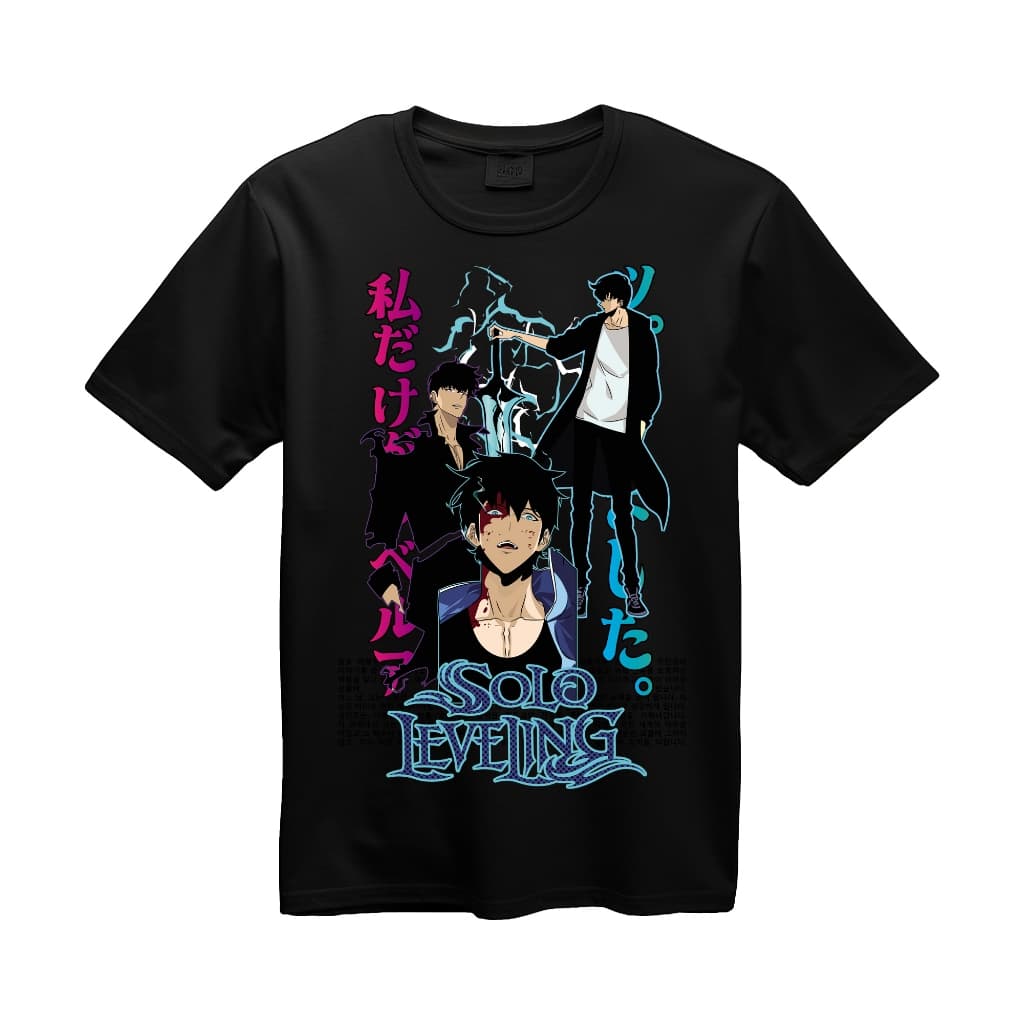 Camiseta Estampada Personagem Sung Jin Woo Solove Leveling Maxima Qualidade Estampa Não Desbota