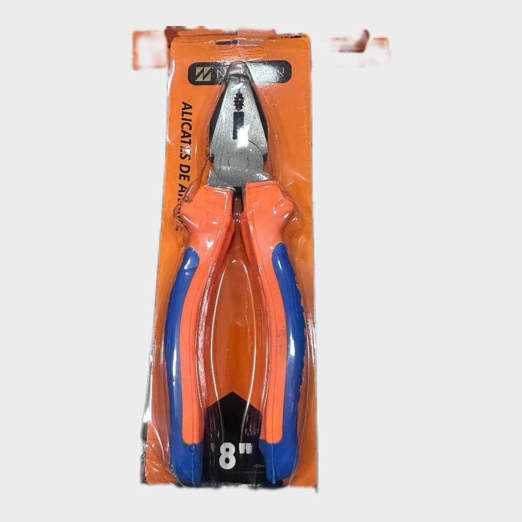 Alicate Universal Multiuso 8 Polegadas Cabo Isolado Multi Uso Profissional Emborrachado Reparos