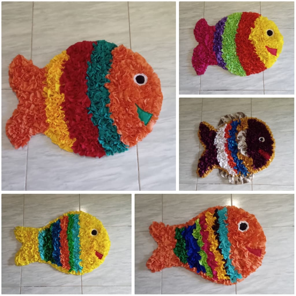 Tapetes fru-fru formato peiixe para cozinha, banheiro, varanda, deque, quarto e porta.