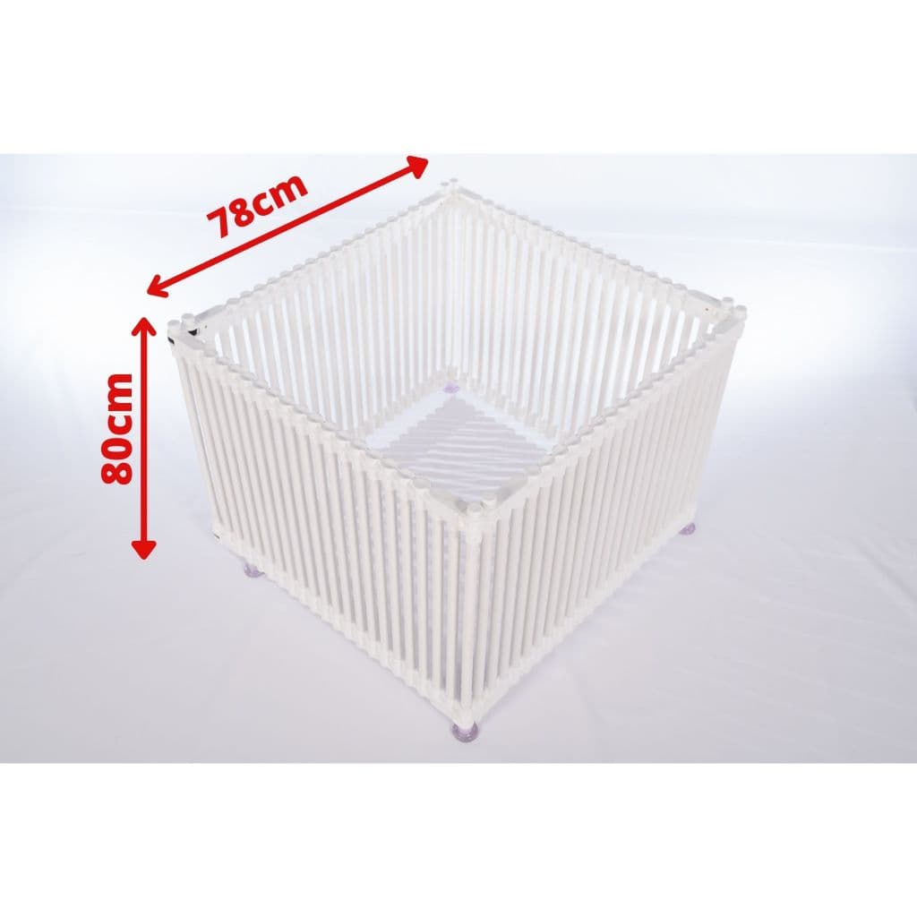 Cercado Pet Multifuncional 80 de Altura BRANCO 4 lados