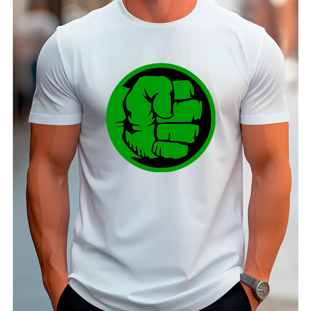 Camiseta Do Hulk Camisa Punho Do Personagem Hulk Masculina Feminina 100% Algodão