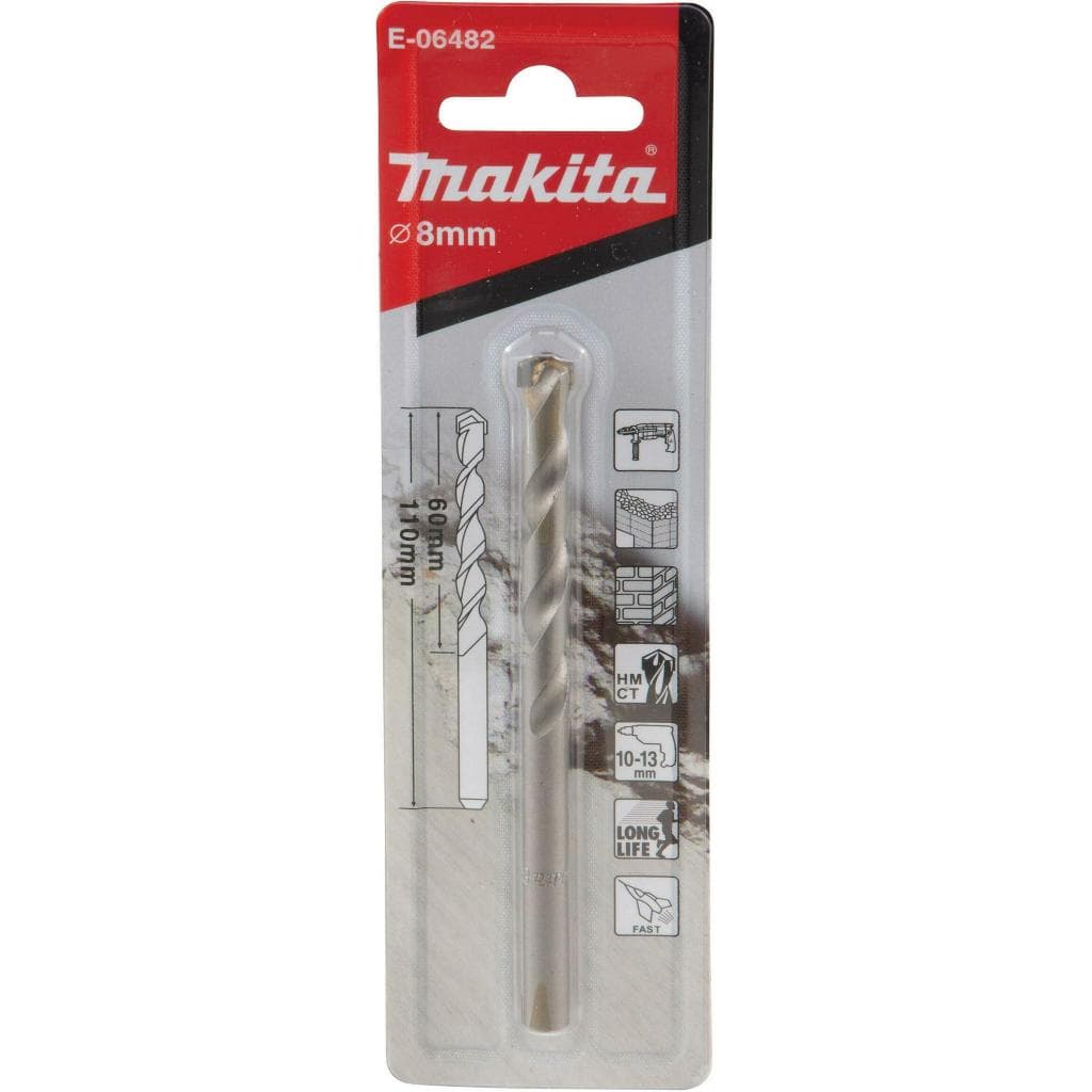 BROCA TCT PARA CONCRETO 8MM X 110MM MAKITA