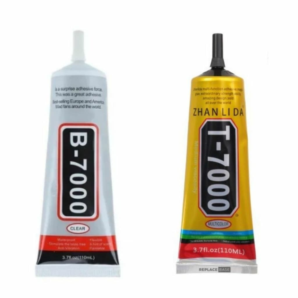 kit 2x Cola de Colar Smartphone B7000 T7000 Multiuso Preta ou Transparente 15Ml Novo