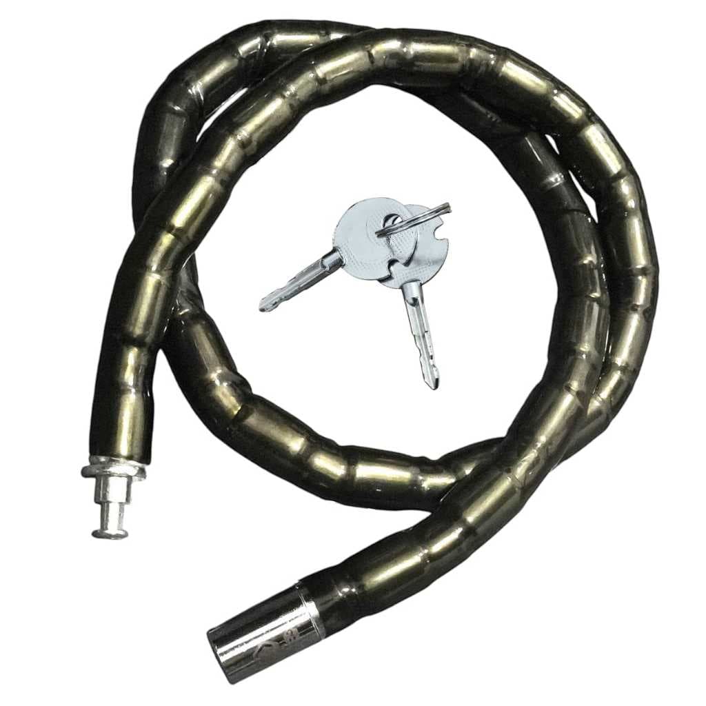 Cadeado Trava Articulada P/ Moto Estepe Bike Corrente Anti Furto 1,2m 22mm