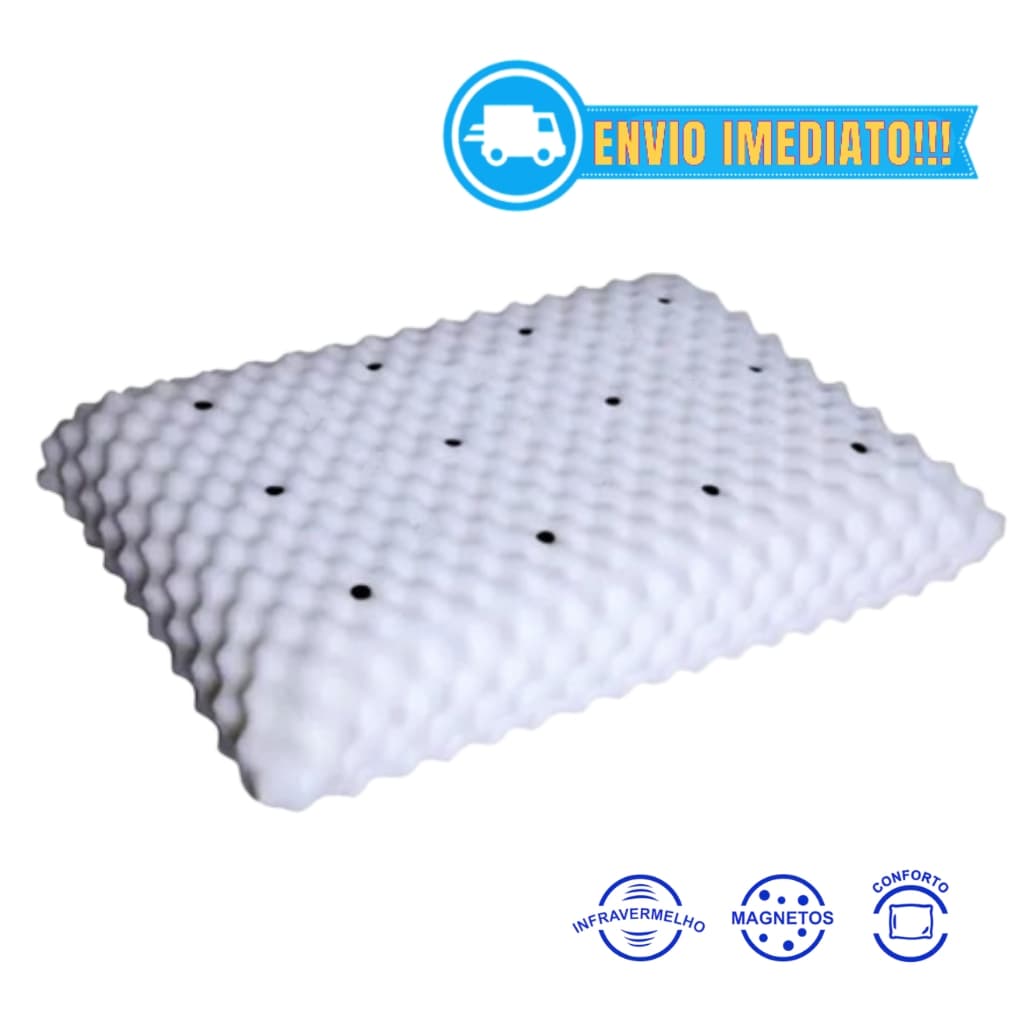 KIT 02 Travesseiro Magnético e Infravermelho Longo Ortopédico Terapêutico