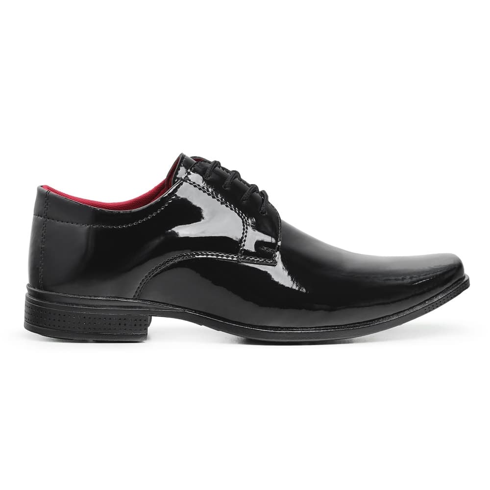Sapato Social Estilo Mocassim Masculino Clássico Perfeito Para o Seu Lool Casual - Preto Verniz