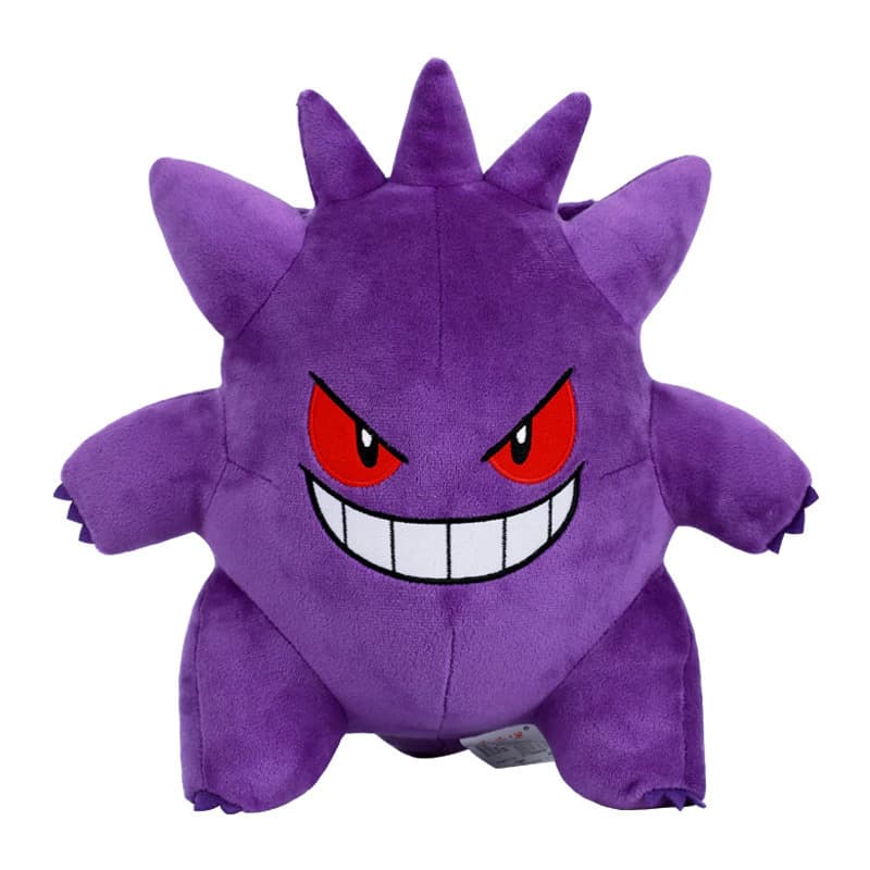 25cm Anime Pokemon Pikachu Gengar Sorriso Versão Brinquedos De Pelúcia Boneco Animais Suaves Para Crianças Presentes
