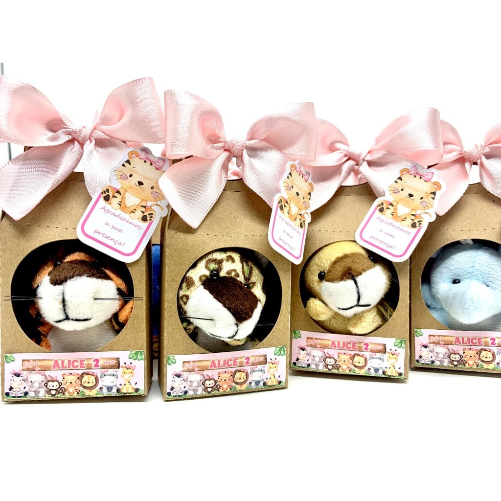 50 Lembrancinhas Personalizadas Festa Safari Rosa 6 cm
