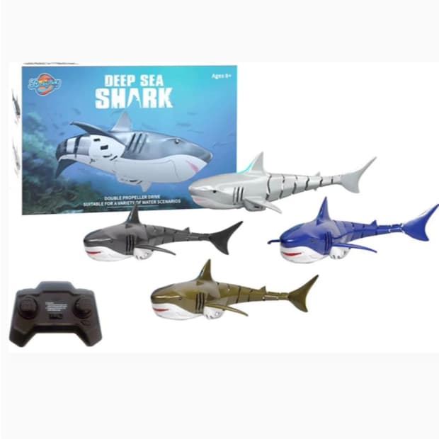Brinquedo Tubarão Shark Recarregável Àquatico Controle Remoto