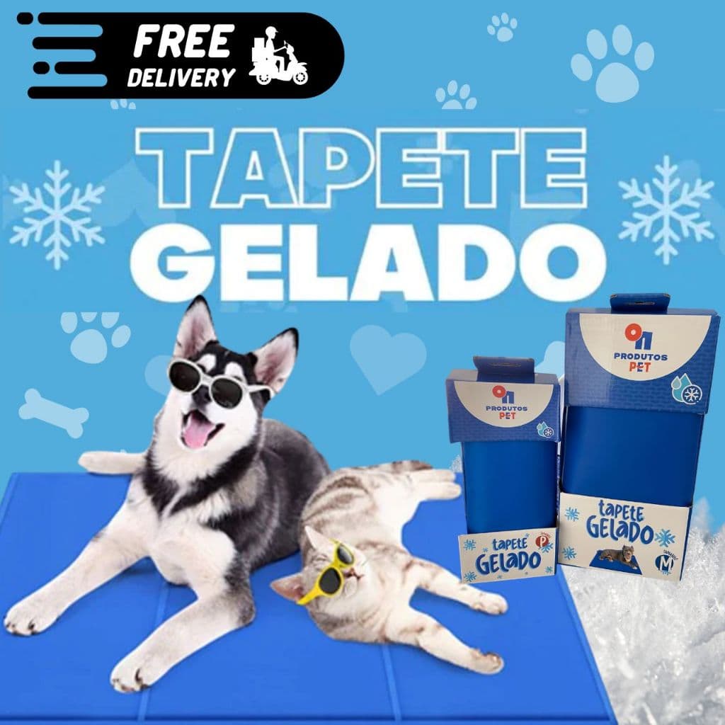 Tapete Gelado Colchonete Para Cachorros e Gatos Refrescante
