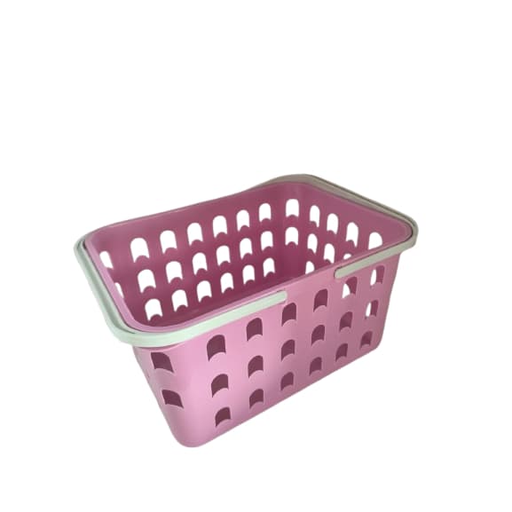 Cesto para prendedores, cesto multiuso com alça ROSA