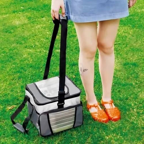 Bolsa Térmica 36 Litros Ice Cooler Mor Praia Camping Impermeável Dobrável