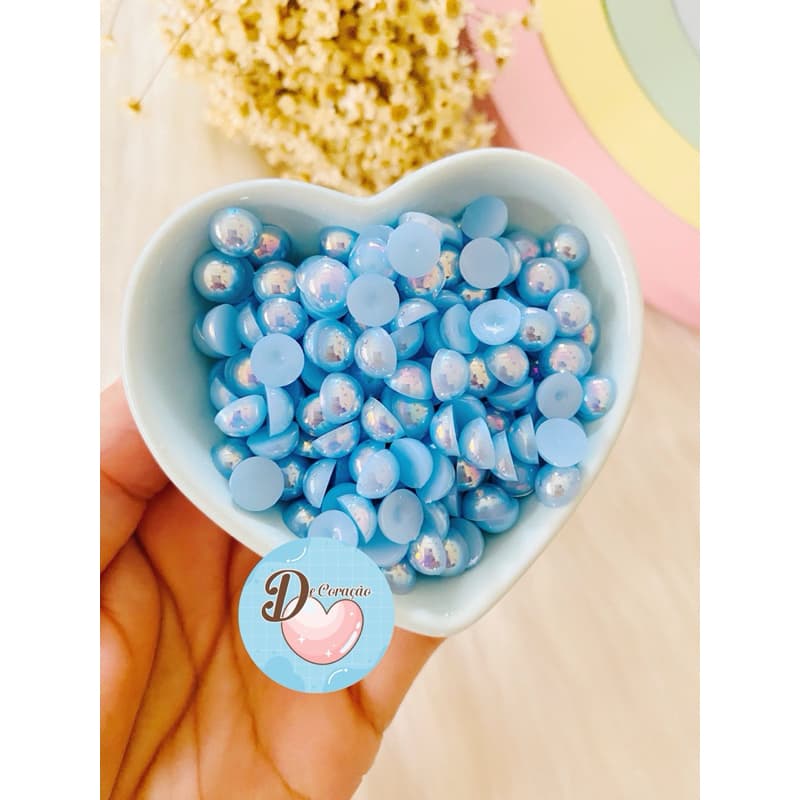Meia Pérola irisada 8mm - 25g