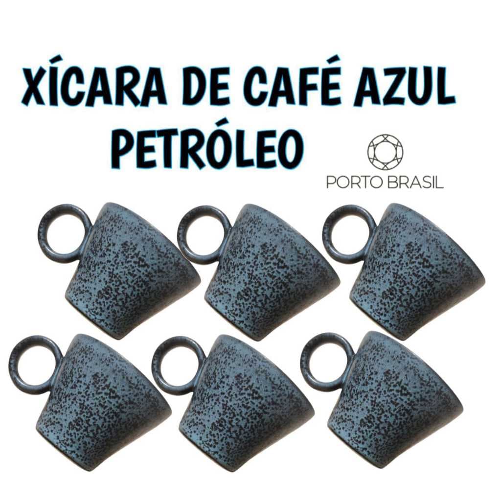 Xícara de Café Azul Ceramica Jogo 2ª linha Porto Brasil 100ml Cerâmica Louças Orgânico Xícara Porcelana cháNeo Night Sky