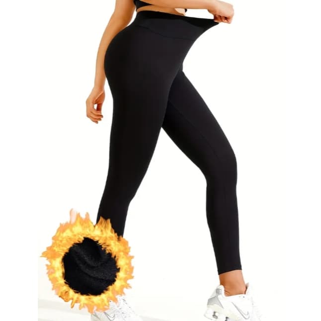 Calça Legging Flanelada Térmica Cintura Alta Leg academia suplex