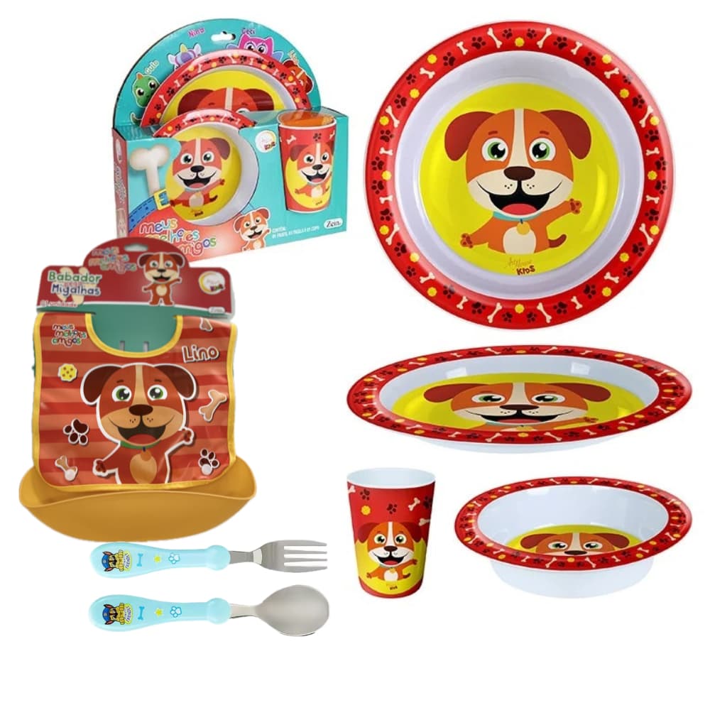 Kit Alimentação Infantil Com 6 Peças Completo