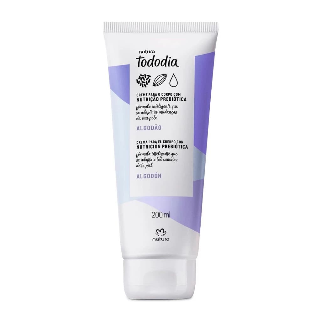Creme Para o Corpo Natura Tododia 200 ml Algodão