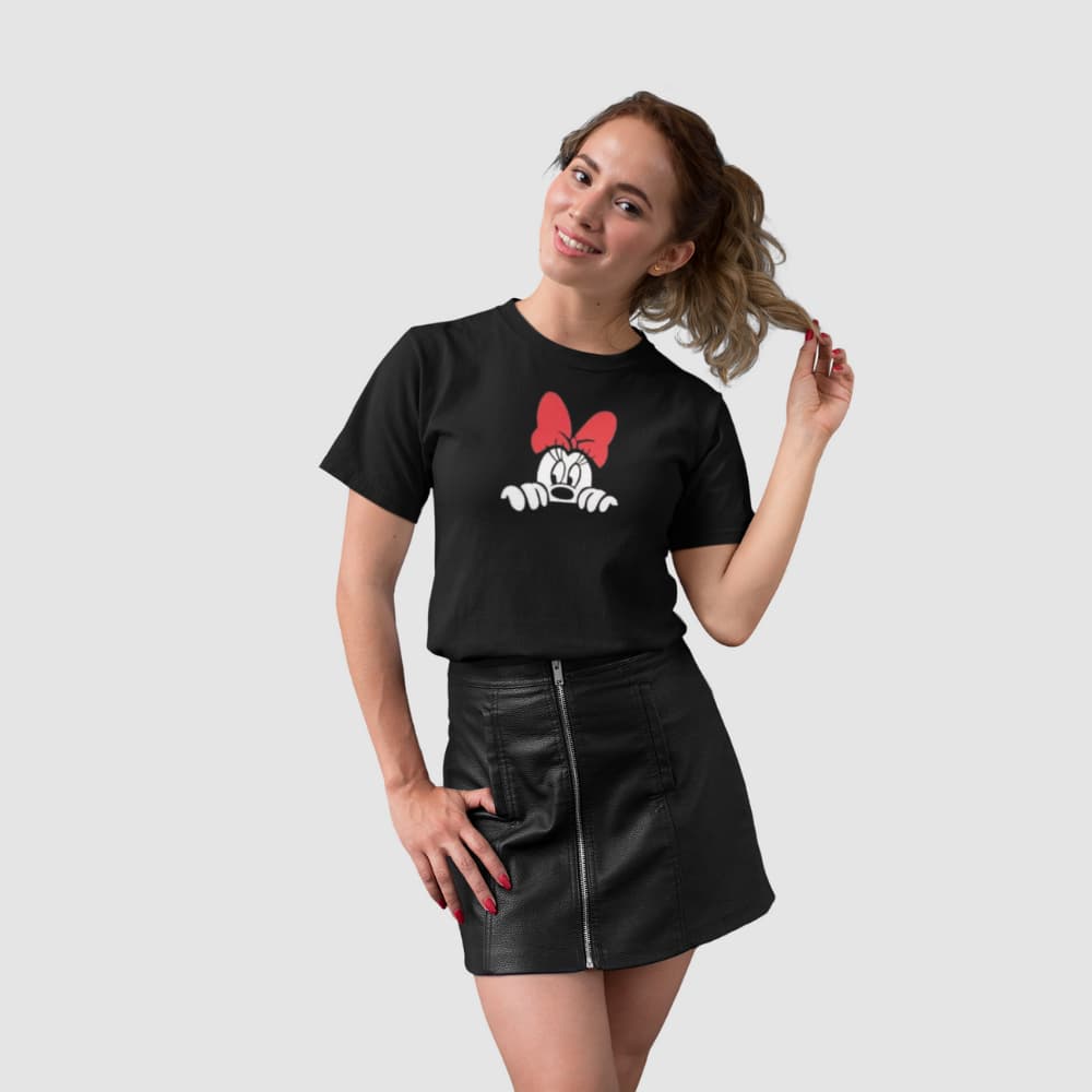 Blusa Camisa Feminina Minnie Desenho Animado Promoção