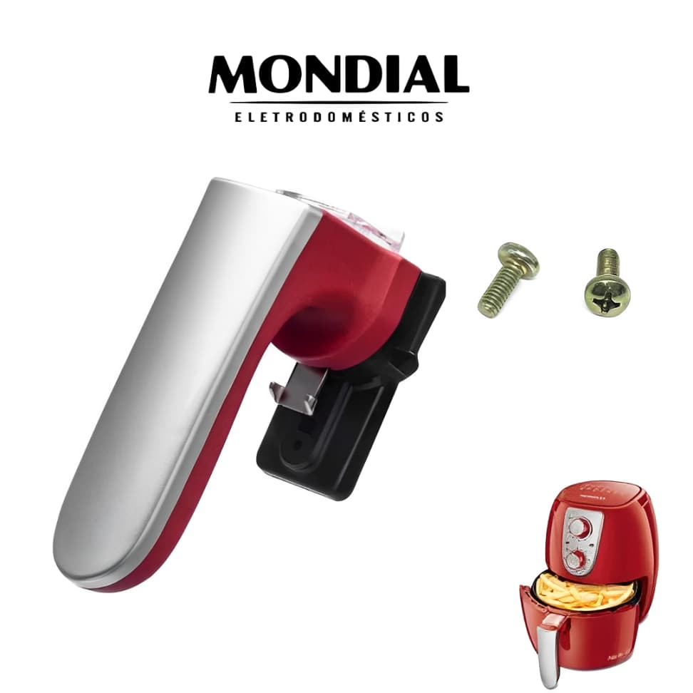Puxador Air Fryer Mondial Modelo Af-33 Af-34 Vermelho Original