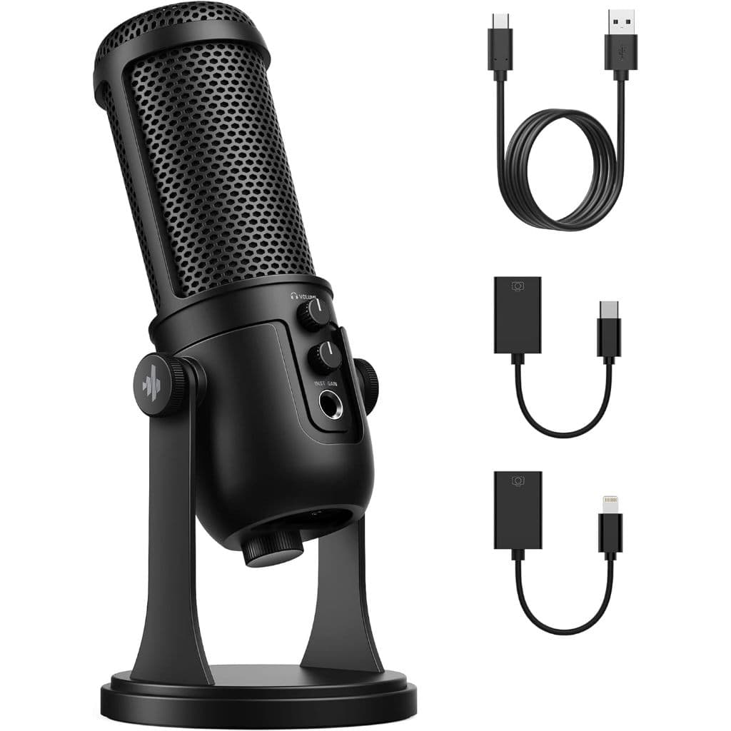 Microfone Donner Neotrack Mi Usb Interface Poadcast Estudio