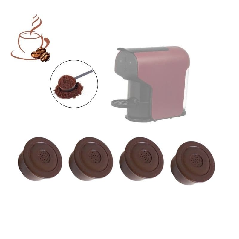 4 Cápsulas Delta Q Reutilizáveis Para Cafeteira Delta Q Quick