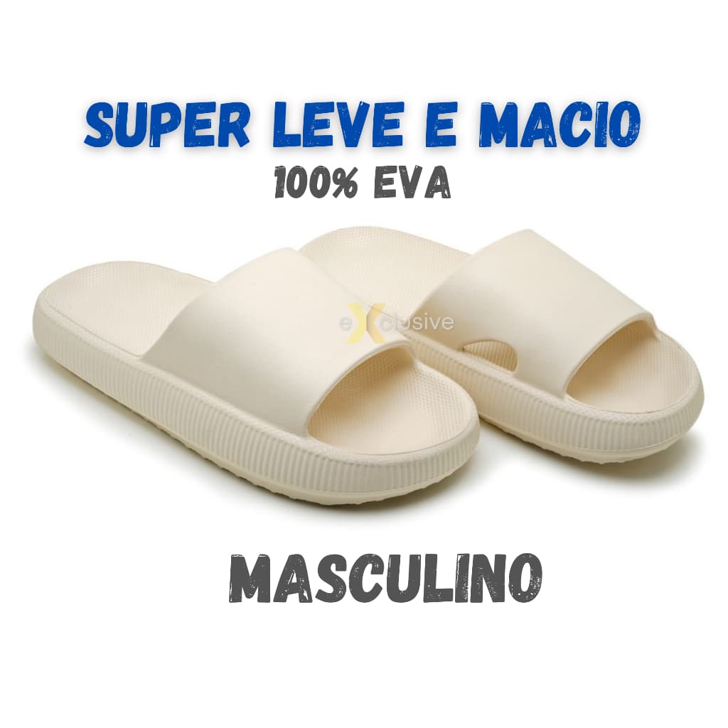 Chinelo Masculino Nuvem Original Slide Super Leve Macio Ortopédico