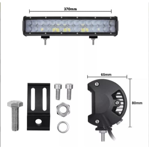 Farol De Barra Led 90w 9-60v Auxilar Barco Caminhão Off Road
