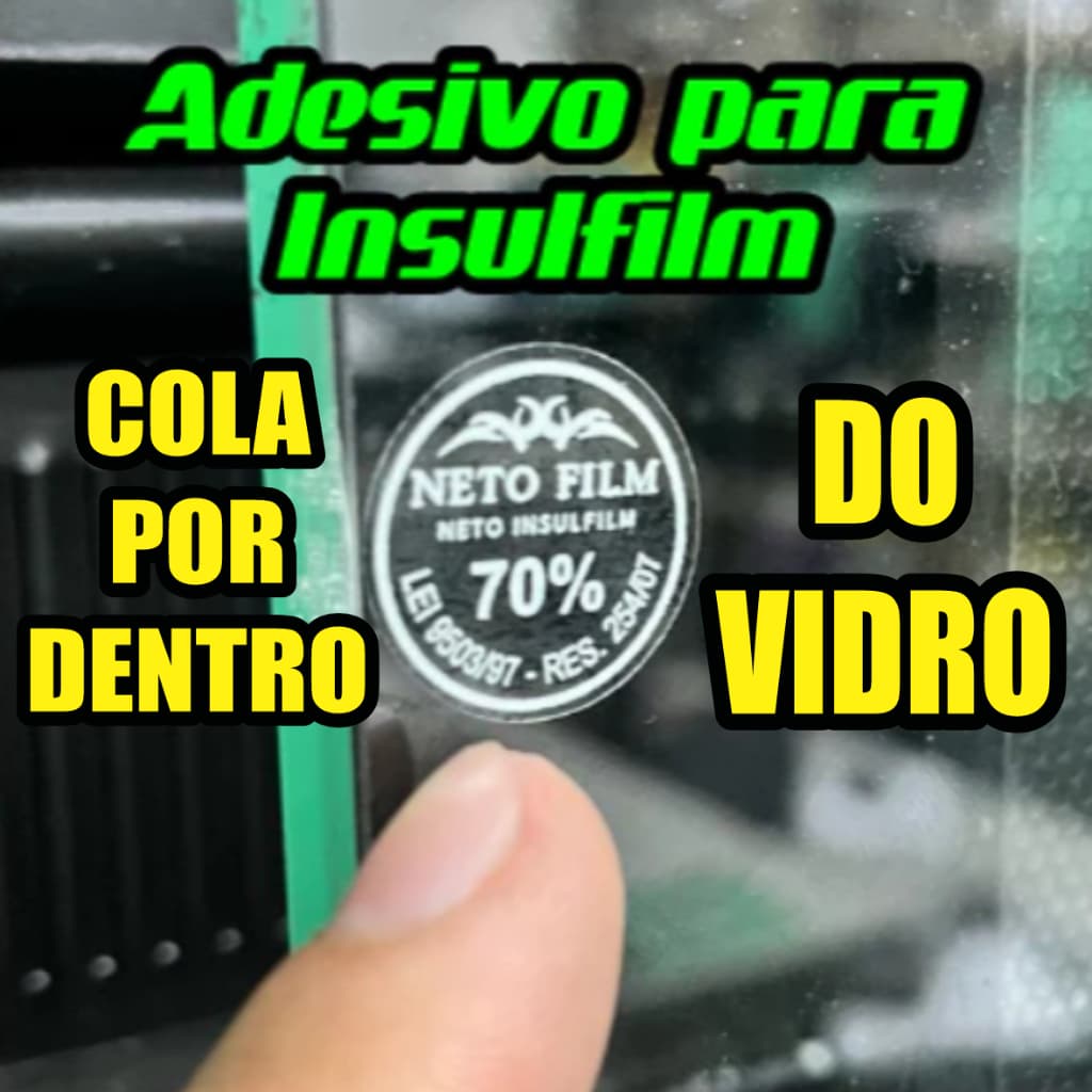 Chancela Personalizada para Película de Insulfilm Retroverso 2x2 cm - Adesivos Etiquetas Rótulos