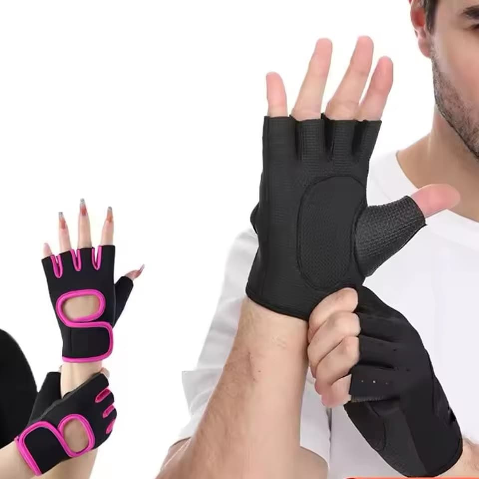 Luva Musculação Academia Antiderrapante Feminina E Masculina Ginástica Moby