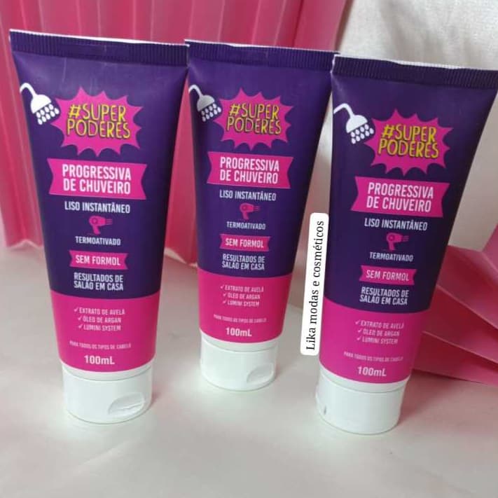 Escova Progressiva De Chuveiro Liso Instantâneo Sem Formol Shampoo
