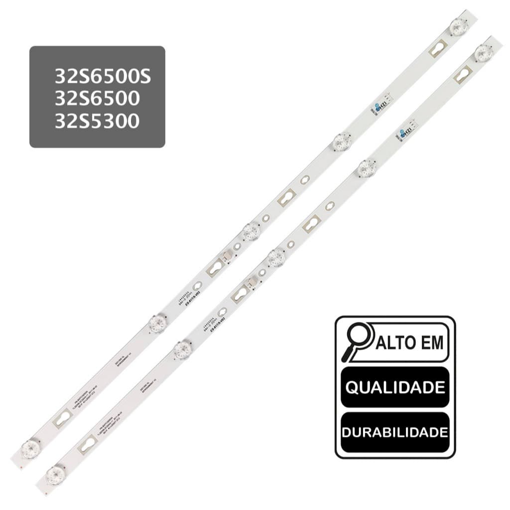 Kit 2 barras led 32S6500 32S6500S 32S5300 32D1200