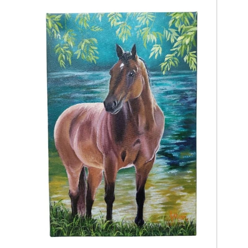 Tela pintura a óleo cavalo
