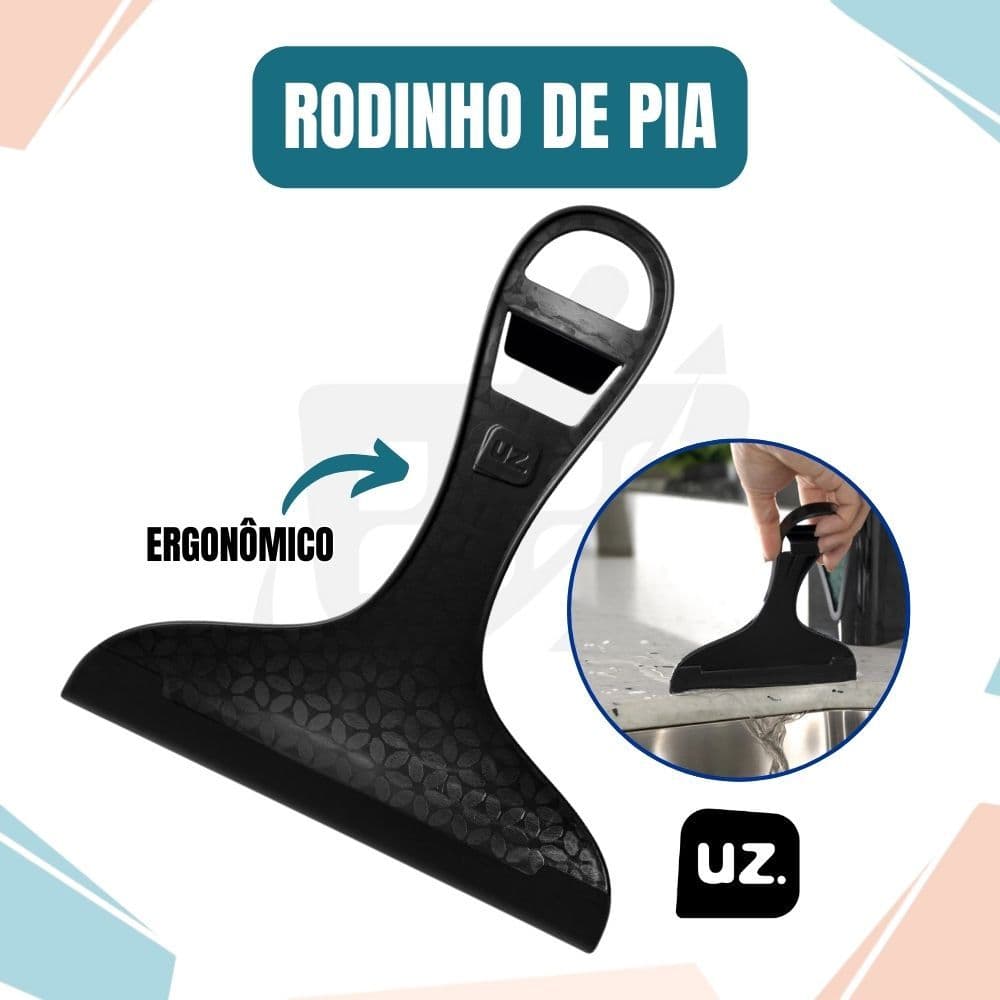 Rodinho de Pia Rodo Ergonômico Prático Puxa Água Seca Pia Cozinha Limpeza
