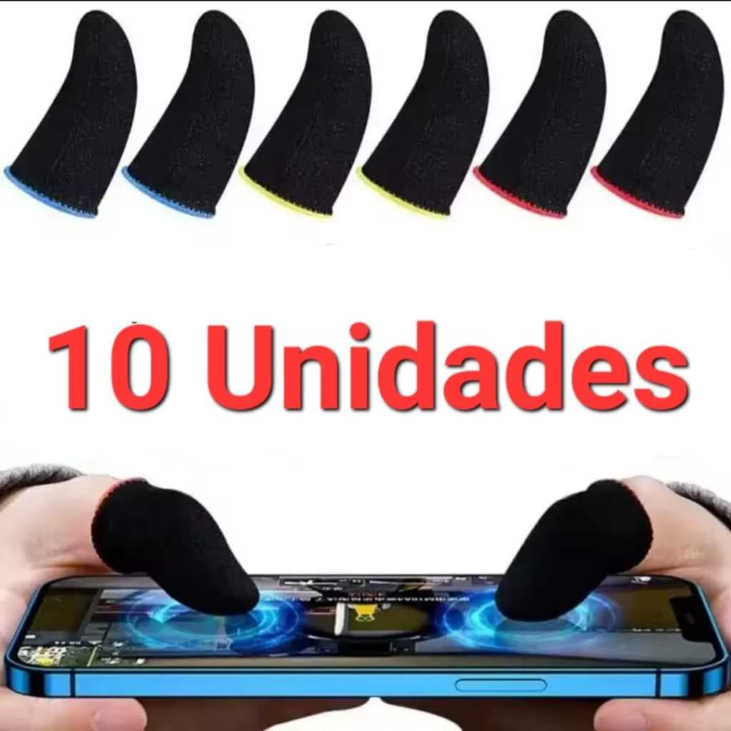 10 Luvas de Dedo Gamer Profissional Free Fire Pubg Origi, luvinha de dedo, luva de dedo para jogar