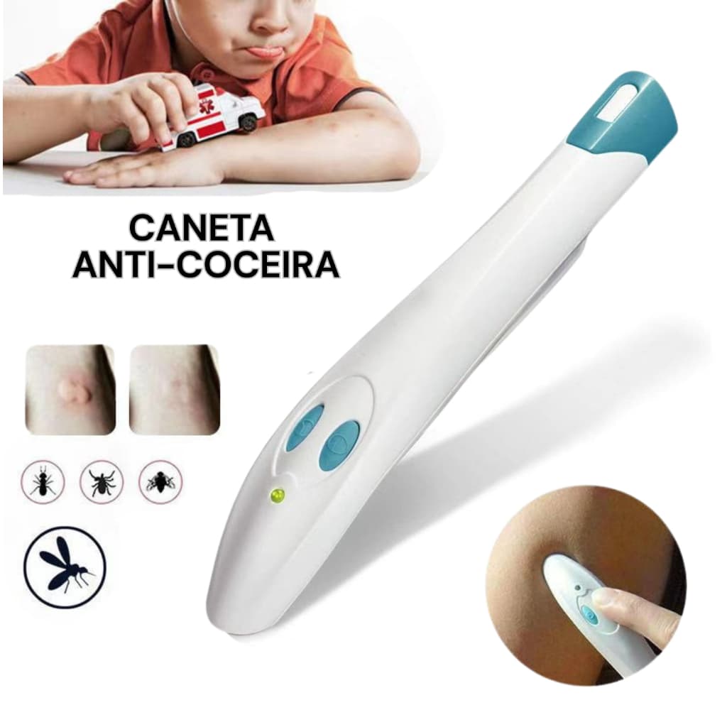 Caneta para Aliviar Coceira de Picadas de Insetos Bastão Portátil Eletrônico