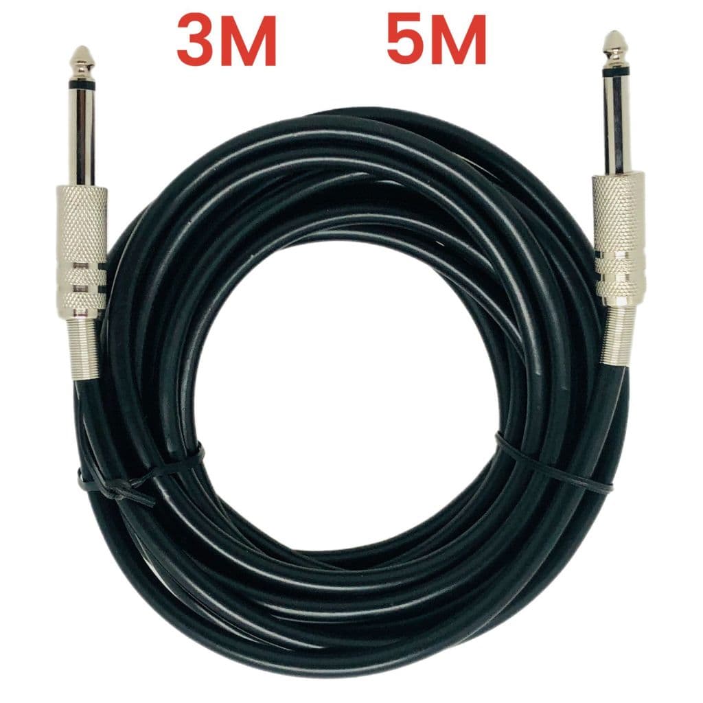 Cabo P10 X P10 Mono Guitarra Violão Baixo C/ Mola 3M 5M