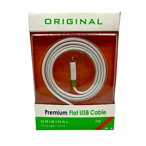 Cabo Premium iPhone CIPF Flat Premium USB Lightning Fast Charge Carregamento Rapido Não Embaraça
