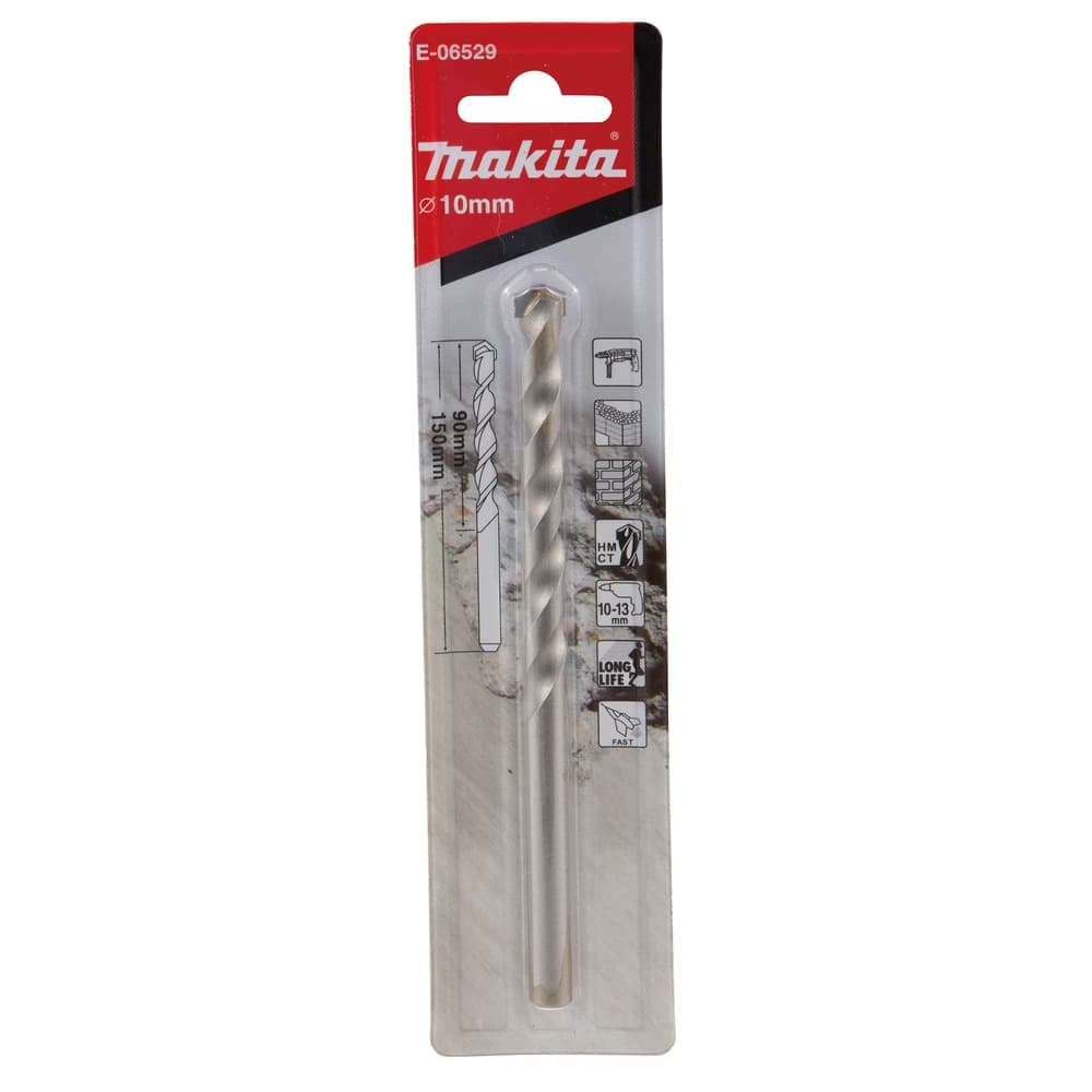 Broca Makita para Concreto Long Life 3 estrelas 10mmX150mm