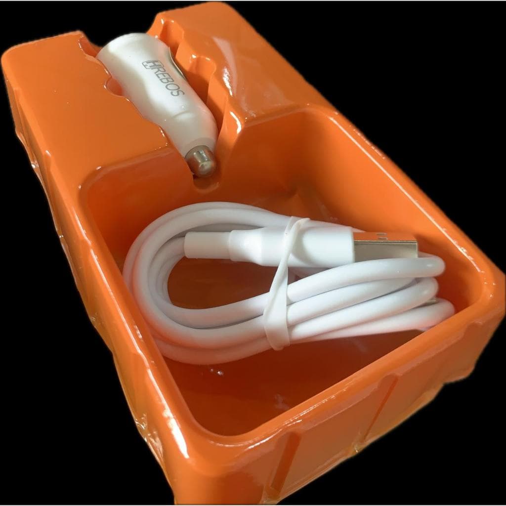 Carregador de Carro para Celular USB 4.8A Carregador Veicular Turbo Carga Rápida com Cabo tipo c