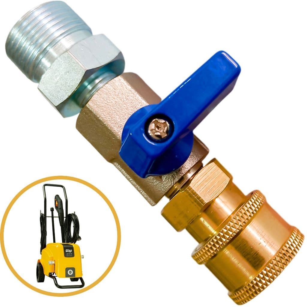 Kit Registro Engate Rápido Para Lavadoras De Alta Pressão Wap 4100