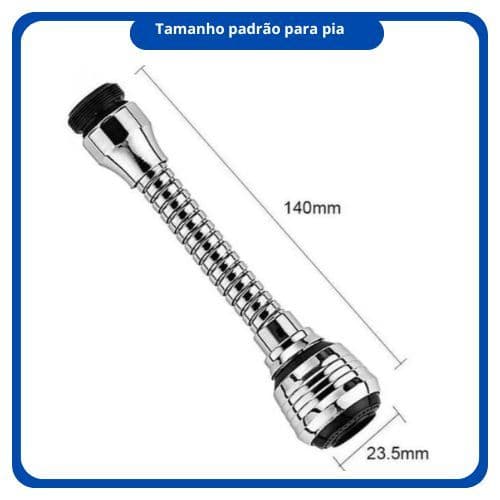 Bico extensor Flexível para Torneira arejador fácil instalação