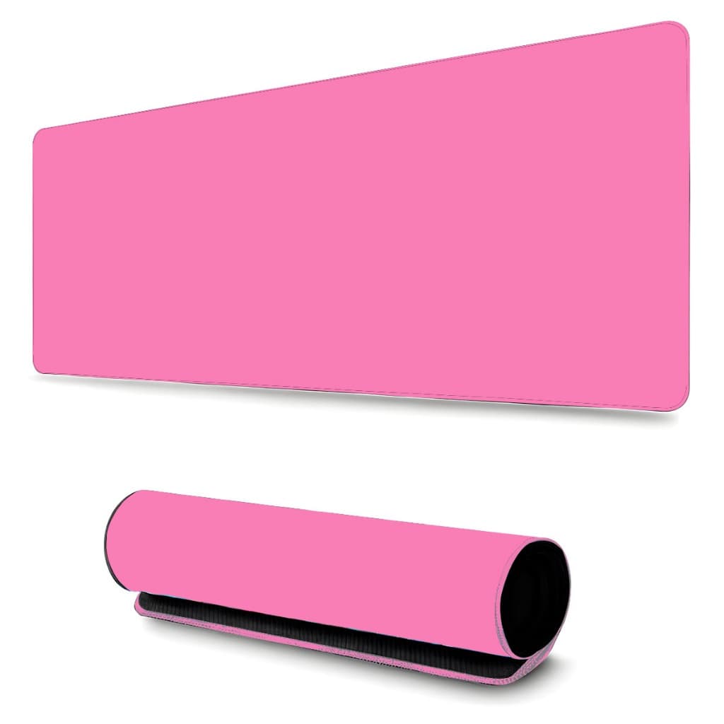 Mouse Pad 70x35 Com Borda Costurada Liso Sem Estampa Cor de Rosa 4741