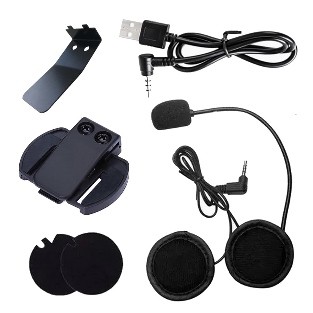 V6 V4 Motocicleta Fone De Ouvido Cabo USB Interfone Capacete Intercomunicador Clip Acessórios Para V6