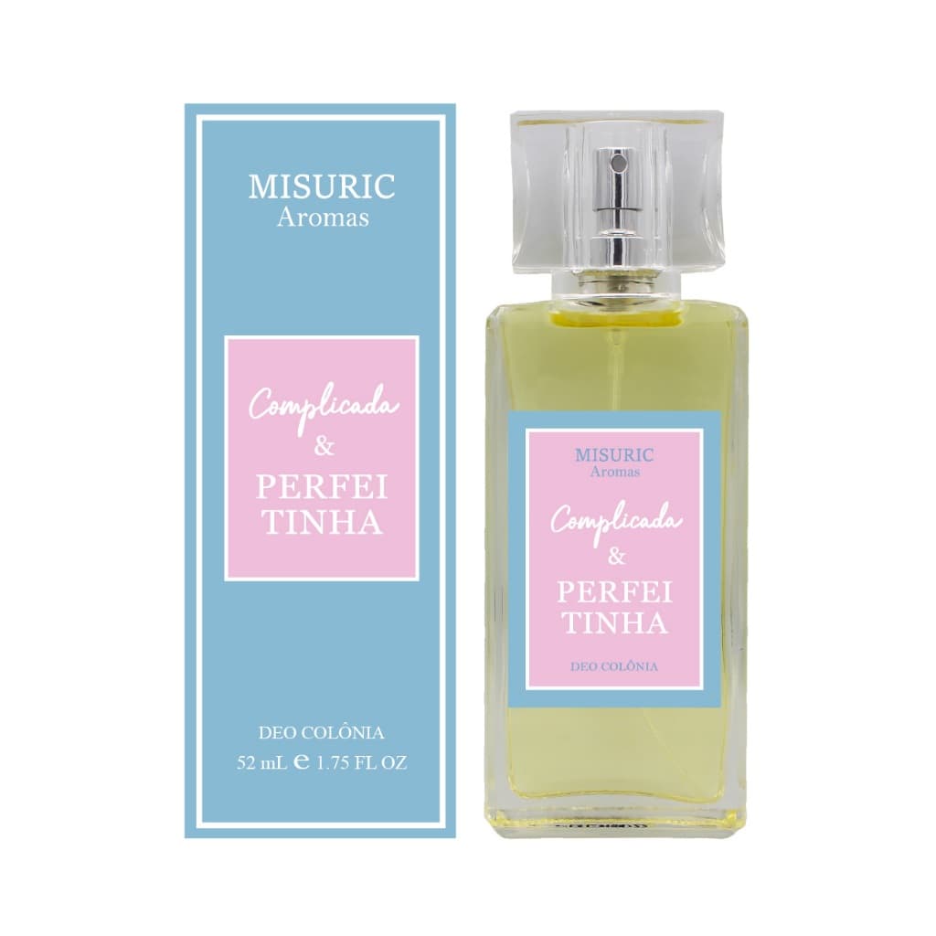 Deo Colônia Feminina Misuric Aromas Complicada & Perfeitinha 52ml Presente