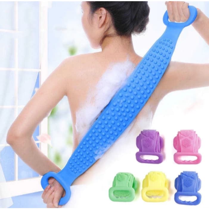 Escova De Banho Silicone Massageador Esfoliação - Esponja corporal