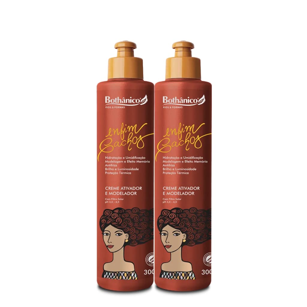 Kit 2 Creme Ativador 300mL Enfim Cachos | Bothanico Cosméticos