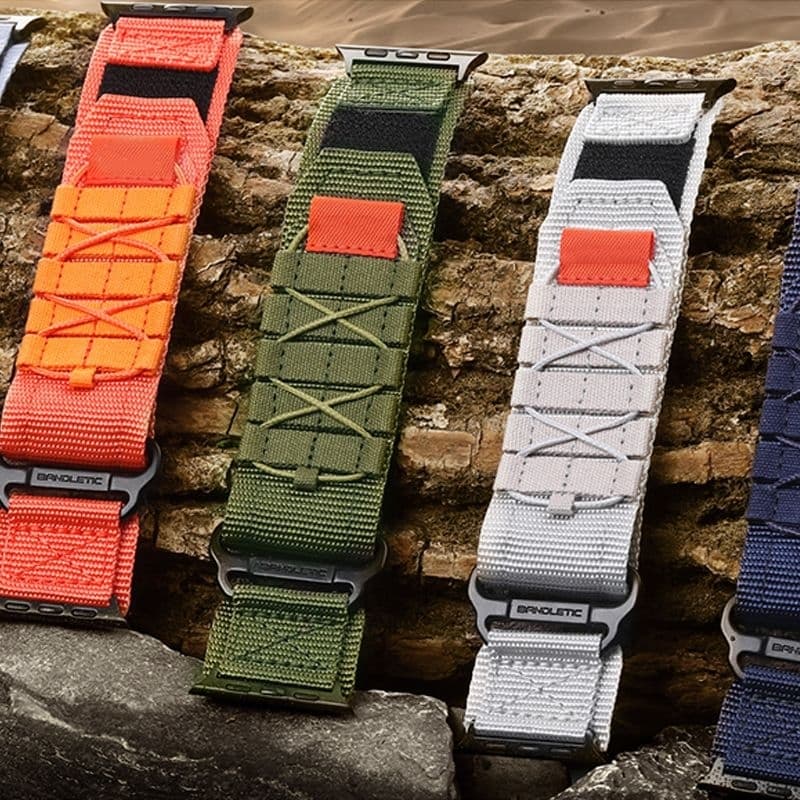 Smartwatch com Pulseira Militar Reforçada, Relógio Inteligente Tático.