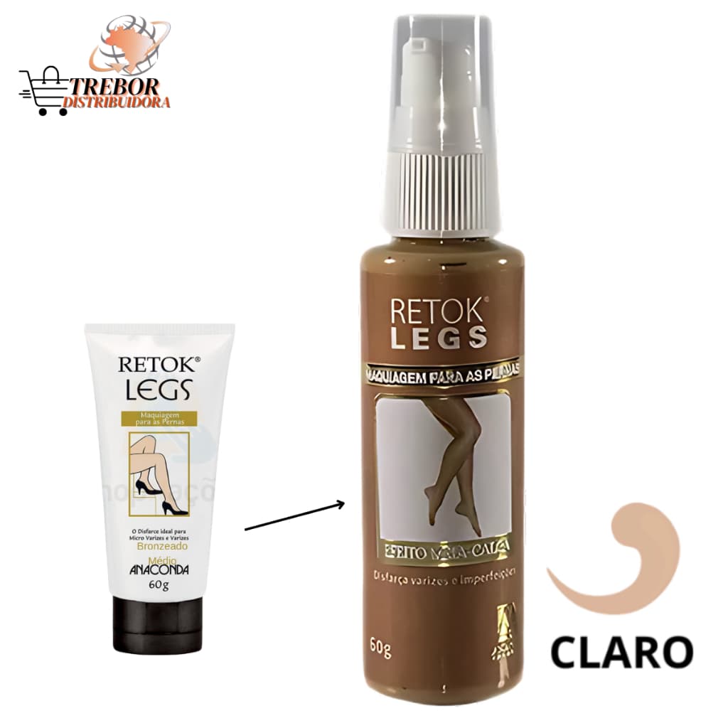 Maquiagem Para Pernas Anaconda Retok Legs Pele Clara 60g