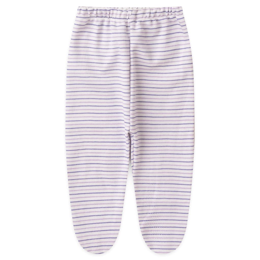 Mijão (Culote) Bebê Canelado Listrado com Pé (RN/P/M/G) - Top Chot